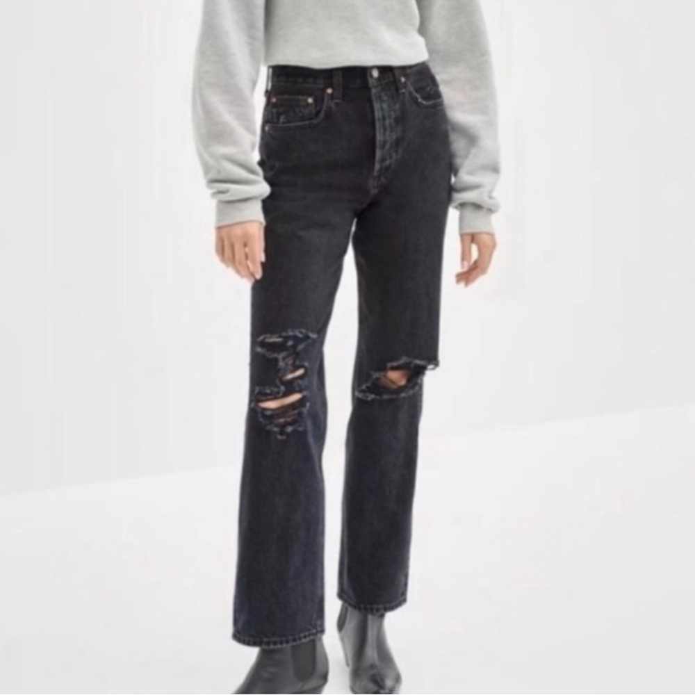 Denim Forum - Joni High Rise Loose in Black
